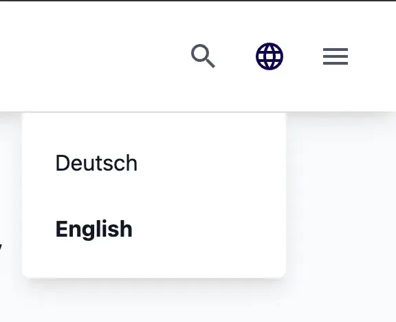 Language Selection