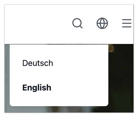 Language Selection
