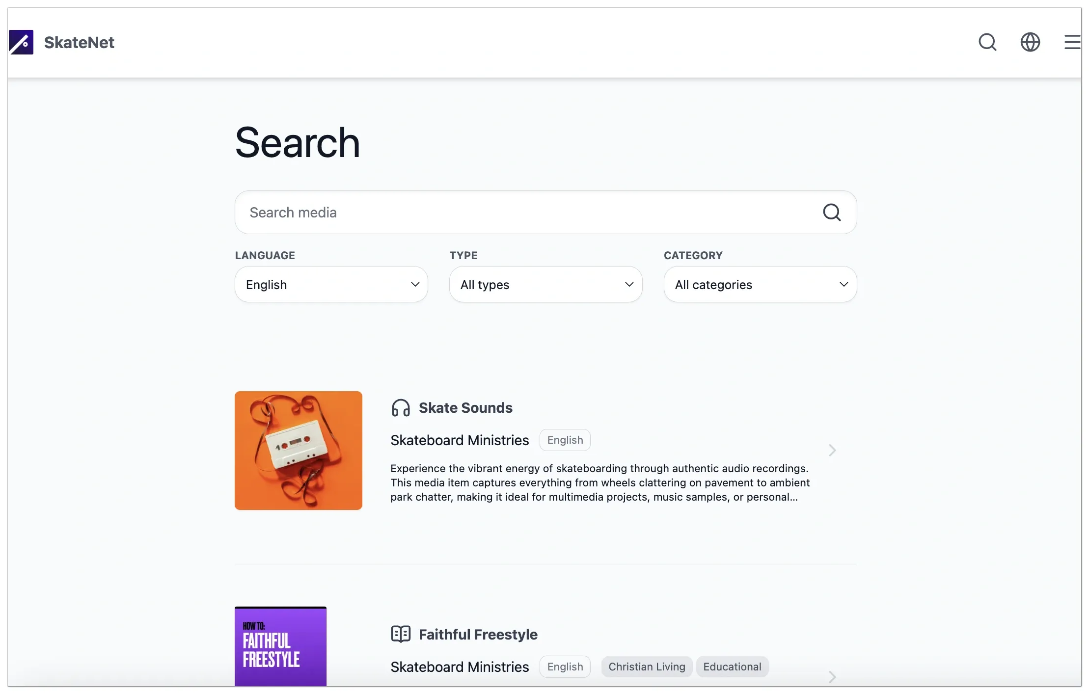 Search Page